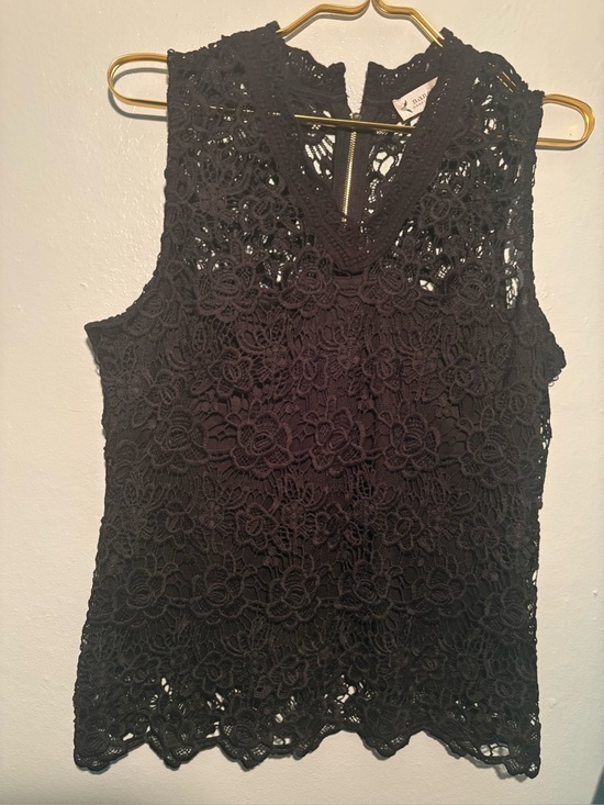 Nanette Lepore Dresses & Skirts - Nanette Lepore Black Floral Lace Camisole Tank